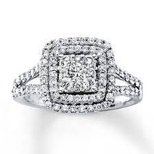 This Beautiful White Gold Diamond Engagement Ring Is A Gorgeous Symbol Of Y Blingy Engagement Rings White Gold Diamond Engagement Ring Diamond Engagement Rings