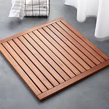 Lateral Teak Natural Bath Mat 21 75 X23 In 2020 Diy Bath Mats Natural Bathroom Wood Bath