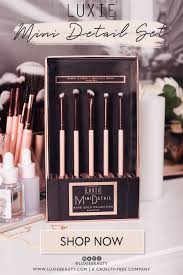 luxie mini detail brush set rose gold eye brushes set eyeshadow products brush set