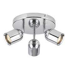 Nico led sensor bathroom mirror with demist pad 60899. Lens Cylinder 3 Light Bathroom Spotlight Chrome Spotlights Screwfix Com