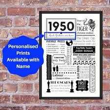 Birthday Gift For 70 Year Old Man Uk Uk 1950 Year You Were Born 70th Birthday Gift Fun Facts Happy Etsy In 2020 Happy 16th Birthday 16th Birthday Gifts Happy 21st Birthday