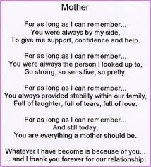 Image Result For Rhyming Poem On My Mother Mom Poems Thank You Mom Quotes Mother Poems