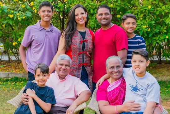 This is my Indian family that I've been married into. I've always wanted to be part of a big family & have a big family of my own. My husband Emmanuel is