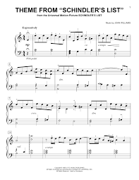 Theme From Schindler S List Sheet Music John Williams Easy Piano Sheet Music Sheet Music Direct Digital Sheet Music