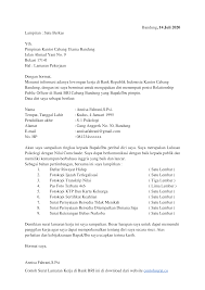 Bogor, 16 juli 2024 perihal : Download Download Contoh Surat Lamaran Kerja Di Bank Bri Docx