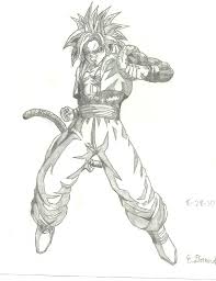 Goku super saiyan coloring pages with son god by dark goku super. Super Saiyan 4 Gogeta By Espadaulquiorra On Deviantart