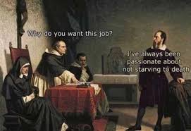 Image result for Job interview cartoon I have always been passionate about not starving to death