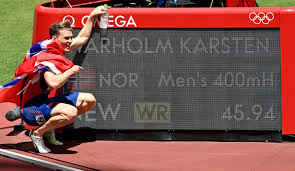Norway's karsten warholm ran a stunning men's 400m hurdles race to obliterate his previous world record and take gold at tokyo 2020. Kjr3zooxjl04gm