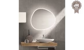 Acquista online specchi da parete, specchi cosmetici, verticali per il bagno e per la camera. Rcr Eurobagni Sasso Specchio Retroilluminato Specchi Bagno Specchi Bagno