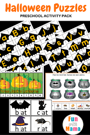 After the huge success of our kids puzzle games and 1000+ positive reviews from parents, we got busy and made an extra large, mega, jumbo pack of all the . Halloween Puzzles Preschool Activity Pack Fun With Mama