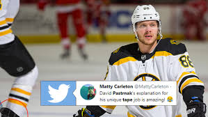 Luego de una larga batalla contra el. David Pastrnak Gave A Unique Reason For Using His Bizarre Tape Job Article Bardown