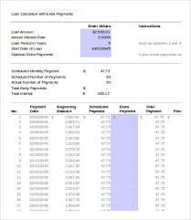 Amortization Tables 4 Free Word Excel Pdf Documents