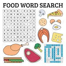Free interactive exercises to practice online or download as pdf to print. Learn English With A Food Word Search Game For Kids Vector Illustration Royalty Free Cliparts Vectors And Stock Illustration Image 110187944