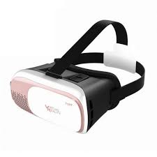 360 Degree Vr Headset For Android And Ios In Pink Vr Box Virtual Reality Glasses Vr Box Virtual Reality