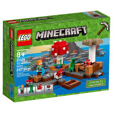 Set Sail For The Mushroom Island This Easy To Reconfigure Modular Set With Explosion Function Includes An Alex Minifigure Lego Minecraft Minecraft Buy Lego