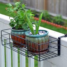We have gardening tools, fertilizer, nutrient soils, and ceramsite etc. Adjustable Flower Pot Rack Holder Plant Stand Expands 14 27 To Accomodate Multiple Flowerpots Hanger Hooks Fit Almost Any Balcony Fence Or Deck Railing Up To 6 Wide Steel Black Buy