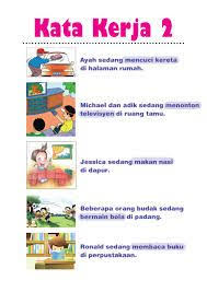 Hasil Carian Imej Untuk Contoh Kata Kerja Bahasa Melayu Preschool Learning Kids Story Books Malay Language