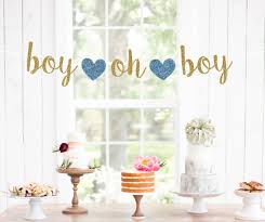 Boy Oh Boy Banner Baby Shower Decorations Boy Oh Boy Sign Etsy 60th Birthday Decorations 60 Anniversary Decorations Baby Shower Decorations For Boys