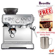 2021 new arrival 58mm filter espresso machine with grinder coffee maker similar brevilles bes990 fully automatic espresso. Free 500g Coffee Bean Breville Bes870 Barista Express Espresso Machine Shopee Malaysia