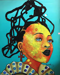 Look To The Future, Malerei von Lambert Ebode Etogo