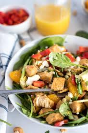 Transfer to the baking dish, and top with cheddar cheese and crushed potato chips. Instant Pot Caribbean Chicken Salad With Sweet Orange Vinaigrette Tidbits Marci Com