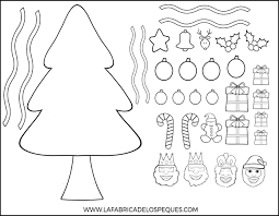 Arbol De Navidad Para Colorear Preescolar