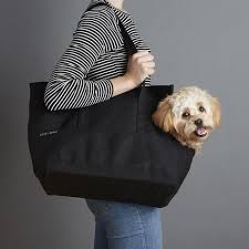 Love Thy Beast Canvas Pet Tote In Black Dog Carrier Black Dog Dog Canvas