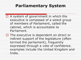Parliamentary procedure is the body of ethics, rules, and customs governing meetings and other operations of clubs, organizations, legislative bodies, and other deliberative assemblies. Parliamentary Form Of Government Ppt Download