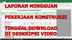 Contoh laporan hasil karya wisata ke bali contoh laporan evaluasi kegiatan penyuluhan kesehatan contoh laporan evaluasi program pdf contoh laporan cash flow perusahaan dagang contoh contoh laporan progress proyek xls. Cara Membuat Laporan Mingguan Proyek Konstruksi Youtube
