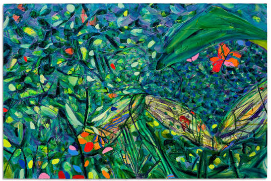 Contemporary artwork detail inspired visual for The Woven Warped Garden of Ponder