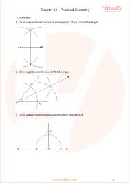 Learning mathematics for 10 or 11 years old children (level 9) : Important Questions For Cbse Class 6 Maths Chapter 14 Practical Geometry
