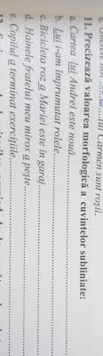 Pentru analiza morfologică a cuvintelor, există o schemă generală. Precizeaza Valoarea Morfologica A Cuvintelor Subliniate Ajutorrrr Brainly Ro