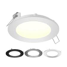 Get free shipping on qualified integrated led, retrofit recessed lighting or buy online pick up in store today in the lighting department. Illume 5 Inch Round Led Recessed Lighting Kit With Interchangeable Trims And Selectable Co The Home Depot Canada