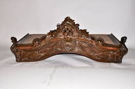 Carved Wooden Bed Crown Bed Crown Wooden Bed Vintage Bed