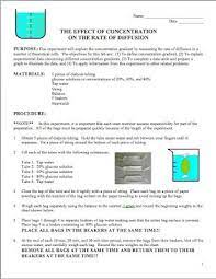 Lab The Effect Of Concentration On The Rate Of Diffusion Classroom Freebies Biology Labs Teaching Biology Classroom Freebies