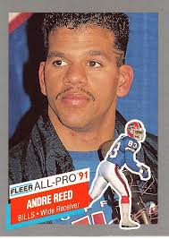 1991 Fleer Football Andre Reed All-Pro #1 NM/MT BUFFALO BILLS HIGH  GRADE/SHARP