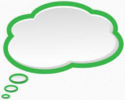 Cloud Thought Bubble Thinking Speech Green Border Thought Bubbles Bubbles Clouds