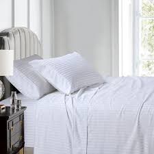 Shop online for twin size furniture packages at rooms to go. Luxury 100 Cotton 600 Thread Count Sheets Damask Striped Bed Sheets Set Twin Xl White Walmart Com Walmart Com