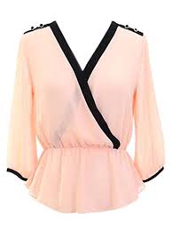 If you wear s on us size, it is better if you choose l on the asian size. Semi Sheer Long Sleeve Cinched Chiffon Blouse Chiffon Tops Sheer Pink Blouse Sheer Chiffon Blouse