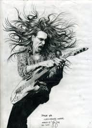 Vai By Markiebass Steve Vai Guitar Drawing Guitar Art