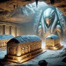 Archaeologists in Egypt have made a groundbreaking discovery that could  rewrite history: a hidden tomb near the Valley of the Kings containing  evidence of ancient extraterrestrial contact. The tomb is filled with