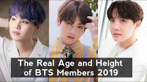 These bts profiles are in order of oldest to youngest and also include the member's ages, the member's heights, and the member's birthdays along with more details on their. The Real Age And Height Of Kpop Bts Members 2019 Youtube