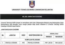Jawatan kosong kementerian kesihatan malaysia kkm terkini. Kelantanese Jawatan Kosong Di Universiti Teknologi Mara Facebook
