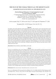 Atau dapat juga dengan alur campuran. Pdf The Plot Of The Characters In All The Bright Places Karakter Dalam Alur Cerita All The Bright Places