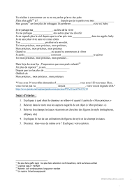 Malgré le succès, le rappeur a réussi à construire une vie de famille au côté. Chanson Mon Precieux De Soprano Francais Fle Fiches Pedagogiques