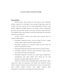 Jurnal informasi tentang lingkungan ekonomi desa. Doc Analisa Jurnal Ekonomi Mikro Rivi Prima Academia Edu