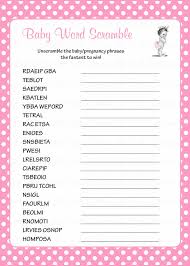 If you get stuck on a word then hit the hint button to find out the meaning. Word Scramble Baby Shower Game Princess Baby Shower Theme For Baby Girl Pink Celebrate Life Crafts
