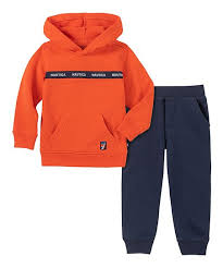 Nautica Orange Nautica Hoodie Navy Sweatpants Boys