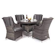 Add to wish list add to compare. Amalfi High Back 4 Seat Grey Rattan Outdoor Dining Set Mid Ulster Garden Centre Hortus Vitae Ltd