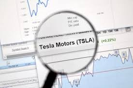 Tesla logo and stock market illustration. Tsla Stock Down 2 76 In Pre Market Ahead Tesla Q1 2020 Report Is It A